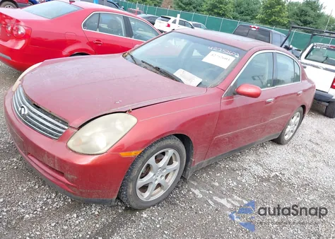 2004 Infiniti G35 z USA, uszkodzony, nr VIN JNKCV51E04M110470